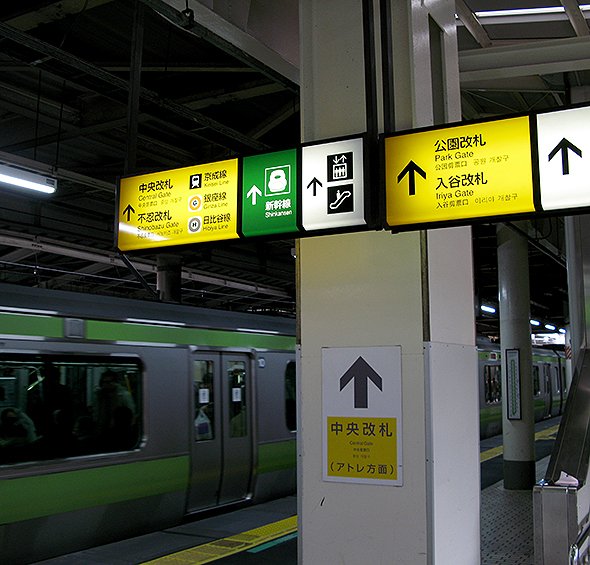 上野駅の京浜東北線・山手線の外回りホーム（筆者撮影）