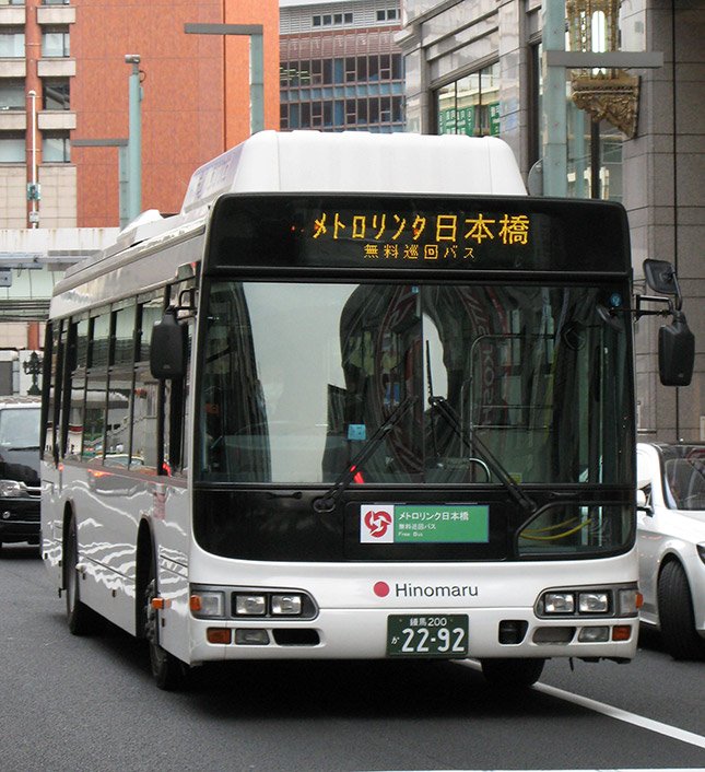  メトロリンク日本橋のバス（写真は編集部撮影）