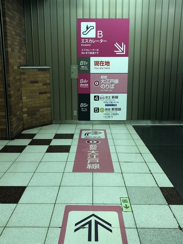 初めて見ると「めちゃくちゃ可愛い駅なのでは？」と思う、かもしれない（2018年6月、新宿で撮影）