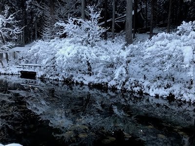 雪の モネの池 が岐阜に出現 白色に映えるエメラルドグリーンの水 全文表示 ニュース Jタウンネット 東京都