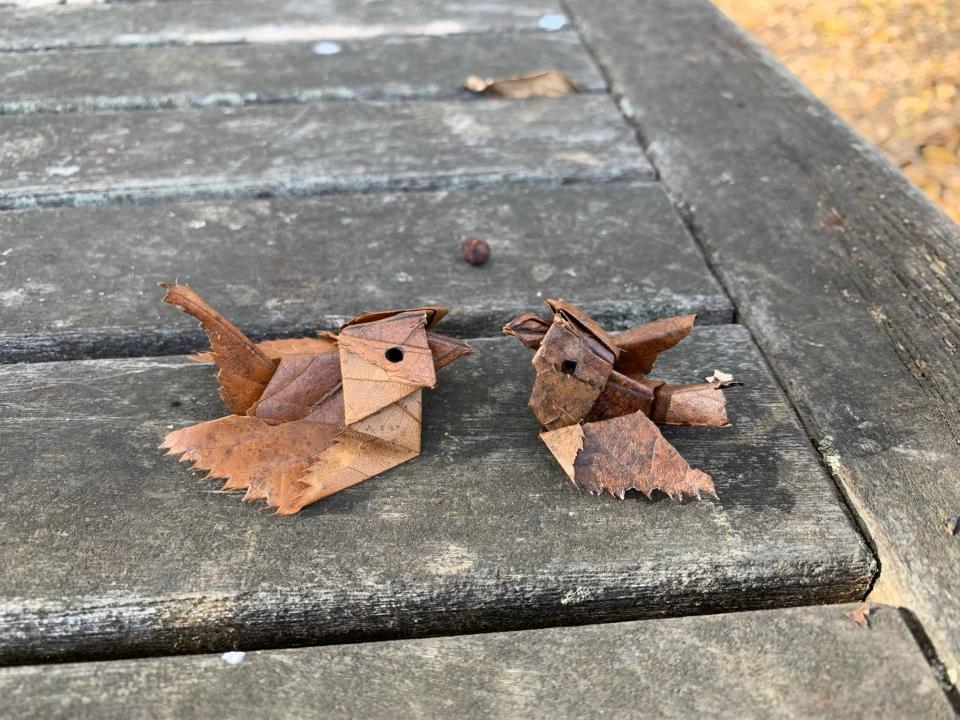 一枚の落ち葉が かわいいスズメに大変身 どうやって作るの 作者にコツを聞いた 全文表示 ニュース Jタウンネット 東京都