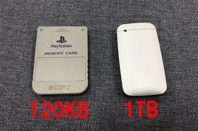 25年で容量900万倍に 初代プレステ用メモカと最新ssdの 比較画像 に驚き広がる コラム Jタウンネット 東京都