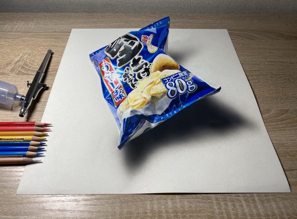 これが食べられないなんて嘘でしょ 19歳が50時間かけて描いたポテチが 絵に描いた餅 すぎる Jタウンネット 有名なことわざ 絵 に描いた餅 とは どん ｄメニューニュース Nttドコモ